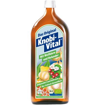 Knobi-Vital サンザシとエルダーベリー 0.96l