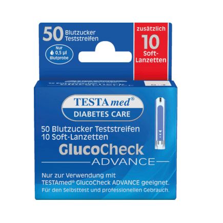 Testa med グルコースチェック 血糖テストテープ 50個+ランセット 10個