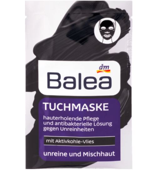 Balea バレア 活性炭フリースクロスマスク1枚